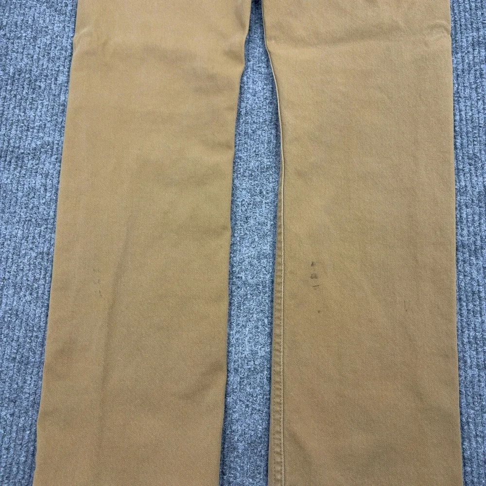 Levi's 513 Slim Straight Pants Mens 30x32 Tan Khaki Twill Stretch Casual Utility
